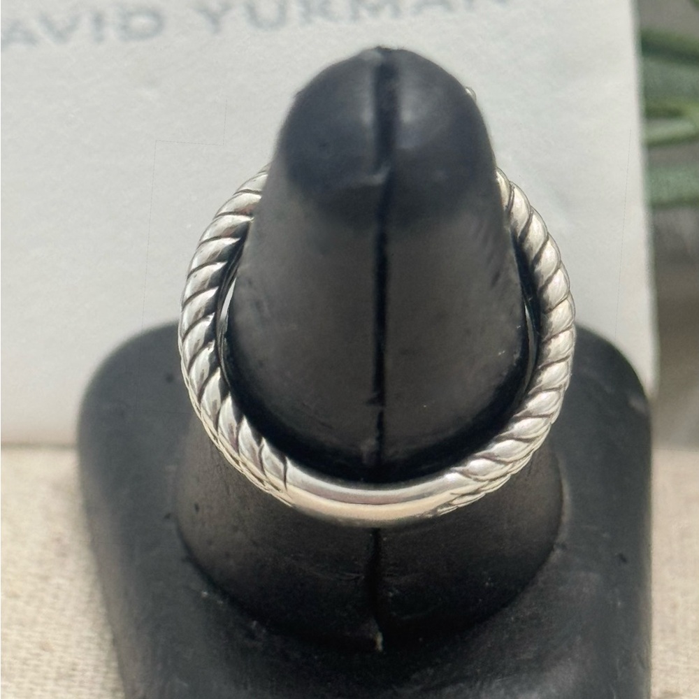 David Yurman .925 Diamond Petite Wheaton Ring - Picture 9 of 11